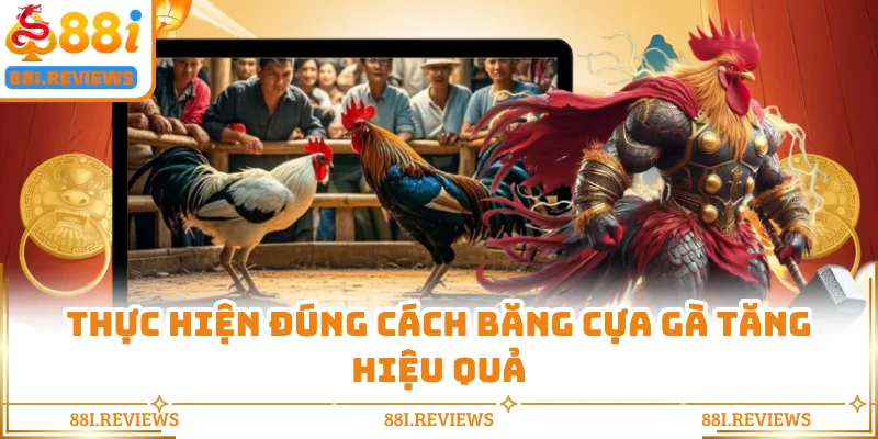  Thực hiện đúng cách băng cựa gà tăng hiệu quả